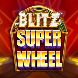 Blitz Super Wheel online game logo by Pragmatic Play on spinsharkscasino.com