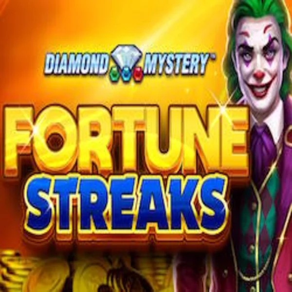 Diamond Mystery Fortune Streaks slot logo by Greentube at Spinshark Casino