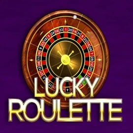 Lucky Roulette slot logo by Belatra Games at Spinshark Casino