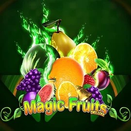 Magic Fruits Deluxe by Wazdan, showcased at spinsharkscasino.com – game logo