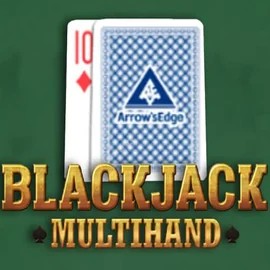 Multihand Blackjack online game logo by Pragmatic Play on spinsharkscasino.com