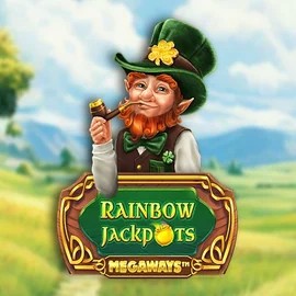Try Rainbow Jackpots Megaways slot by Red Tiger Gaming on spinsharkscasino.com – logo image