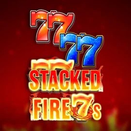 Stacked Fire 7s slot logo by Inspired Gaming at Spinshark Casino