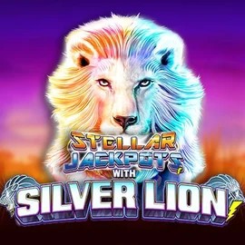 Enjoy Stellar Jackpots with Silver Lion by Lightning Box Game – logo hosted on spinsharkscasino.com